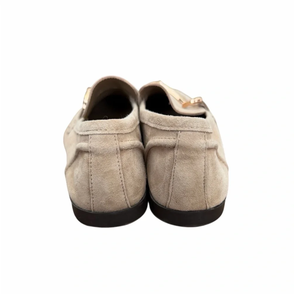 Steve Madden‎ Tan Loafers with Gold Accent